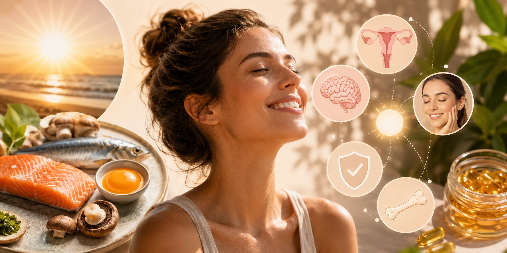 Vitamina D não é só para os ossos: entenda o papel desse nutriente na fertilidade, no humor e na saúde da pele