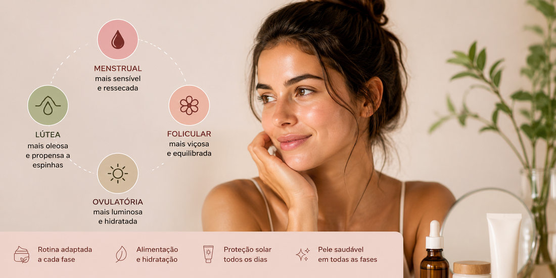 Sua pele muda ao longo do ciclo menstrual? Entenda o que acontece em cada fase